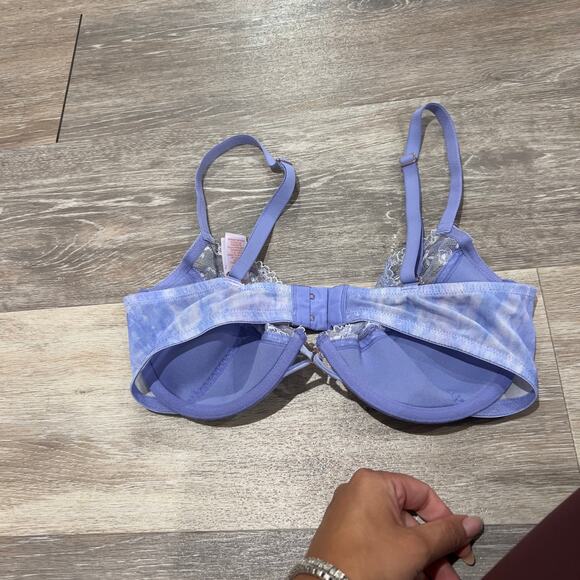 Fenty Savage Lace Blue Lilac Bra 34 D - Picture 3 of 4